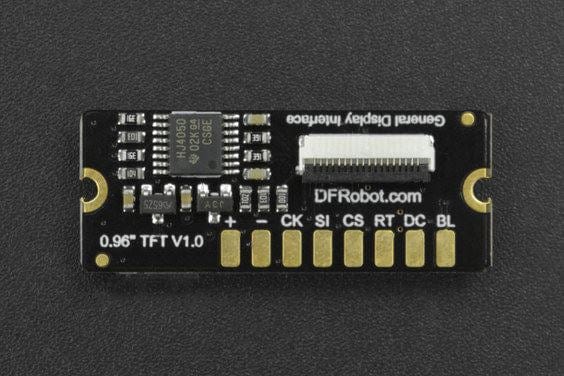 0.96" 160x80 Colour SPI TFT Display by DFRobot - The Pi Hut