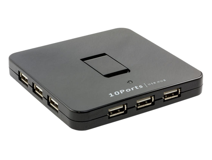 10 Port USB 2.0 Hub - 5V 4A by The Pi Hut - The Pi Hut