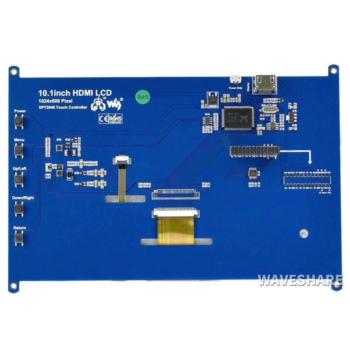 10.1" IPS Resistive Touchscreen LCD (1024×600) by Waveshare - The Pi Hut