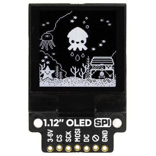 1.12" Mono OLED (128x128, white/black) Breakout – SPI by Pimoroni - The Pi Hut