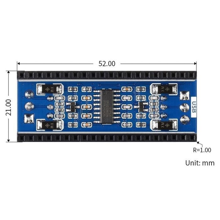 2-Channel RS232 Module for Raspberry Pi Pico by Waveshare - The Pi Hut