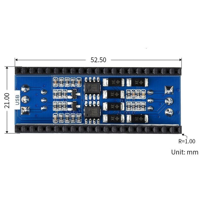 2-Channel RS485 Module for Raspberry Pi Pico by Waveshare - The Pi Hut