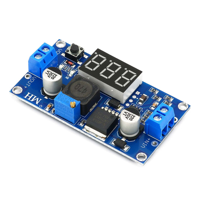 20W Adjustable DC-DC Buck Converter with Digital Display by The Pi Hut - The Pi Hut