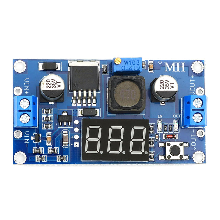 20W Adjustable DC-DC Buck Converter with Digital Display by The Pi Hut - The Pi Hut