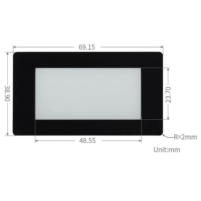 2.13" Touchscreen E-Paper HAT for Raspberry Pi (Black/White) (250×122) by Waveshare - The Pi Hut