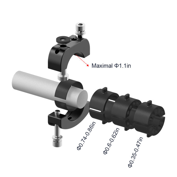 INNOVV 28mm universal bracket clamped on metal motorcycle pipe