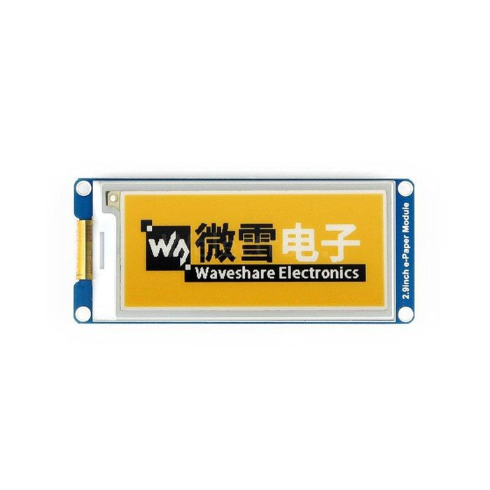 2.9" E-Paper Display Module (yellow/black/white) (296x128) [Discontinued] by Waveshare - The Pi Hut