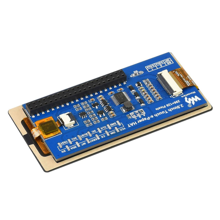2.9" Touchscreen E-Paper Display HAT (296×128) by Waveshare - The Pi Hut