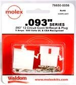 30 Piece .093" Power Connector Kit-Panel Mount-12 Circuit