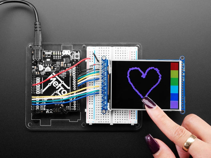 3.2" TFT LCD with Touchscreen Breakout Board w/MicroSD Socket (ILI9341) by Adafruit - The Pi Hut