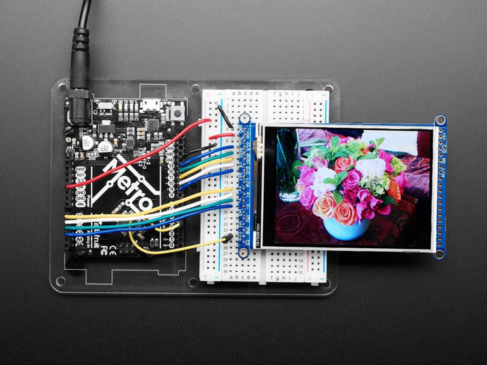 3.2" TFT LCD with Touchscreen Breakout Board w/MicroSD Socket (ILI9341) by Adafruit - The Pi Hut