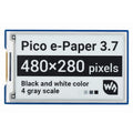 3.7" e-Paper e-Ink Display for Raspberry Pi Pico (480x280) by Waveshare - The Pi Hut