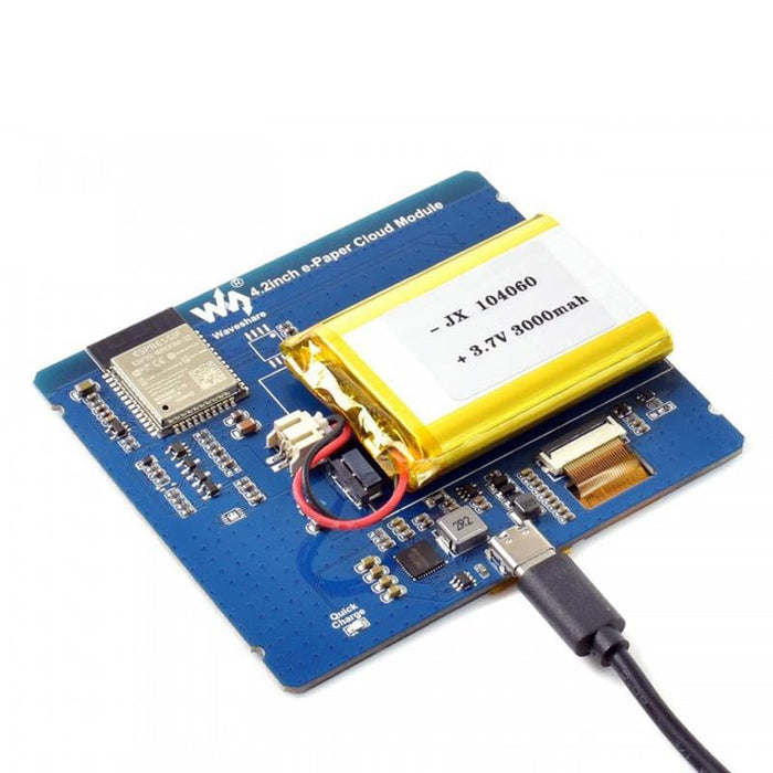 4.2" E-Paper Cloud Module with WiFi (400×300) [Discontinued] by Waveshare - The Pi Hut