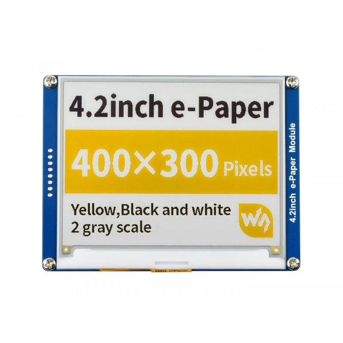4.2" E-Paper display module (Yellow/Black/White) (400x300) [Discontinued] by Waveshare - The Pi Hut