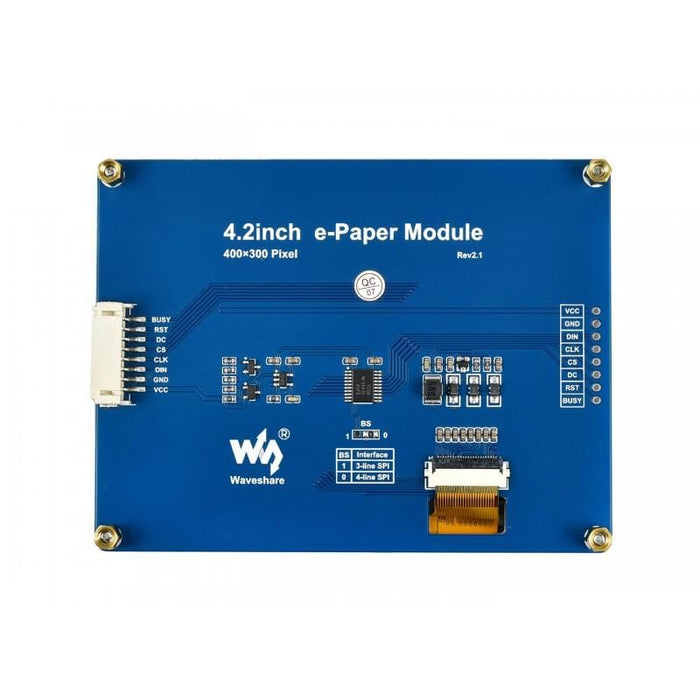 4.2" E-Paper display module (Yellow/Black/White) (400x300) [Discontinued] by Waveshare - The Pi Hut