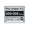 4.2" E-Paper Display Module for Raspberry Pi Pico (Black/White) (400×300) by Waveshare - The Pi Hut