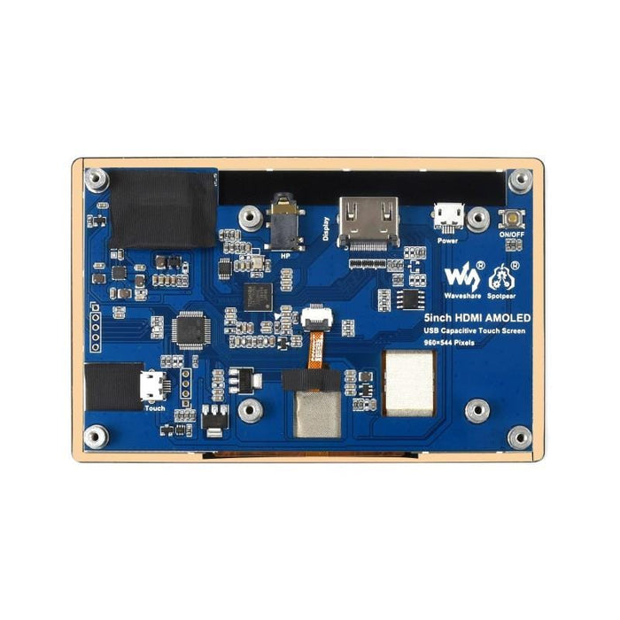 5" Capacitive Touch AMOLED Display for Raspberry Pi (960x544) by Waveshare - The Pi Hut