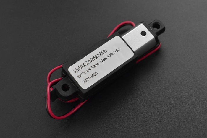 6V Electric Push Rod 10mm-128N [discontinued] by The Pi Hut - The Pi Hut