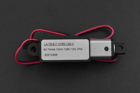 6V Electric Push Rod 10mm-128N [discontinued] by The Pi Hut - The Pi Hut