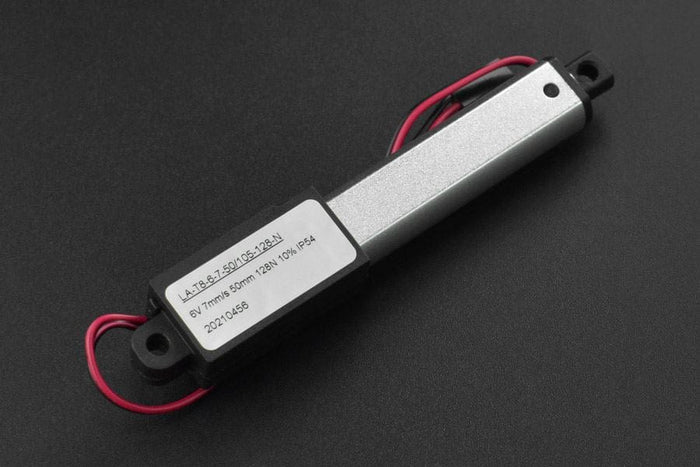 6V Electric Push Rod 50mm-128N by The Pi Hut - The Pi Hut