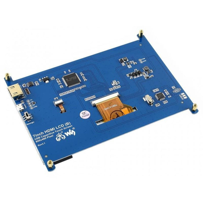 7" Capacitive Touchscreen LCD (Low Power) (800×480) by Waveshare - The Pi Hut