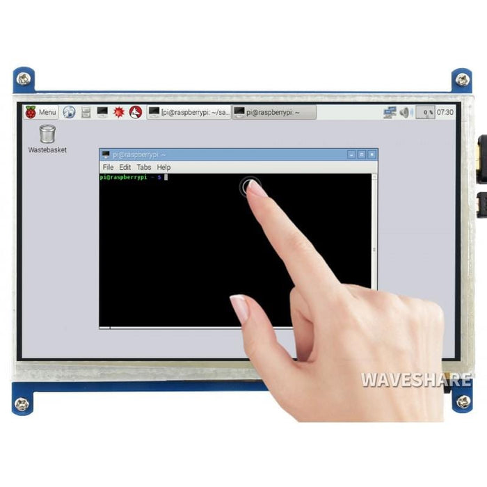 7" Capacitive Touchscreen LCD (Low Power) (800×480) by Waveshare - The Pi Hut