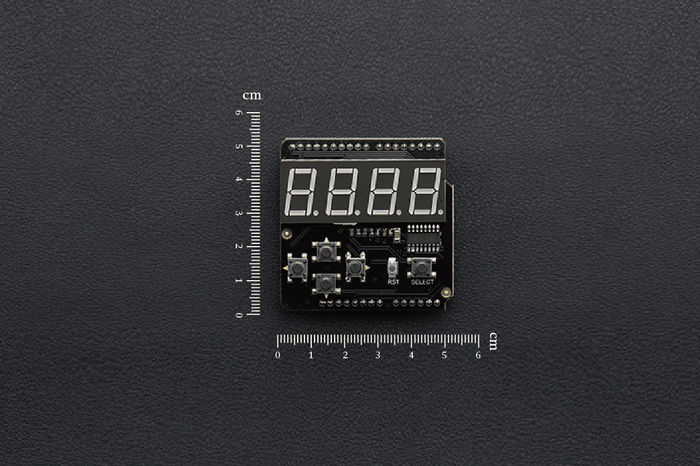 7 Segment LED Keypad Shield For Arduino by DFRobot - The Pi Hut