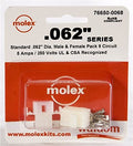 76650-0068 Pin & Socket Connectors .062 Connector Kit Pnl Mnt Plug Recp 9P (1 piece)