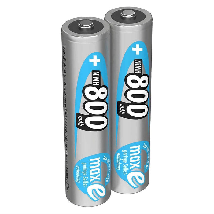 800mAh NiMH Rechargeable AAA Batteries (2-Pack) by ANSMANN - The Pi Hut
