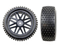 87mm x 35mm Off-Road Wheel Pair - Black [discontinued] by The Pi Hut - The Pi Hut