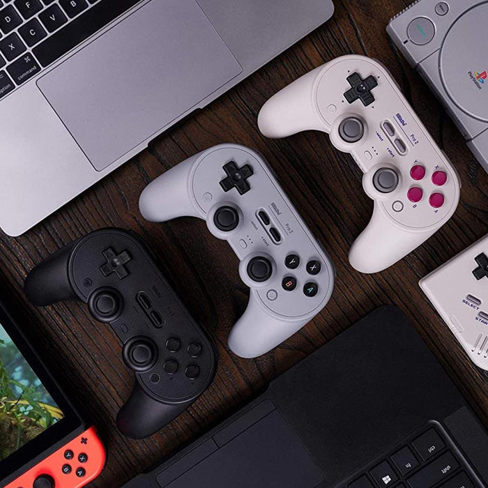 8BitDo Pro 2 Bluetooth Controller - Grey Edition [Discontinued] by 8BitDo - The Pi Hut