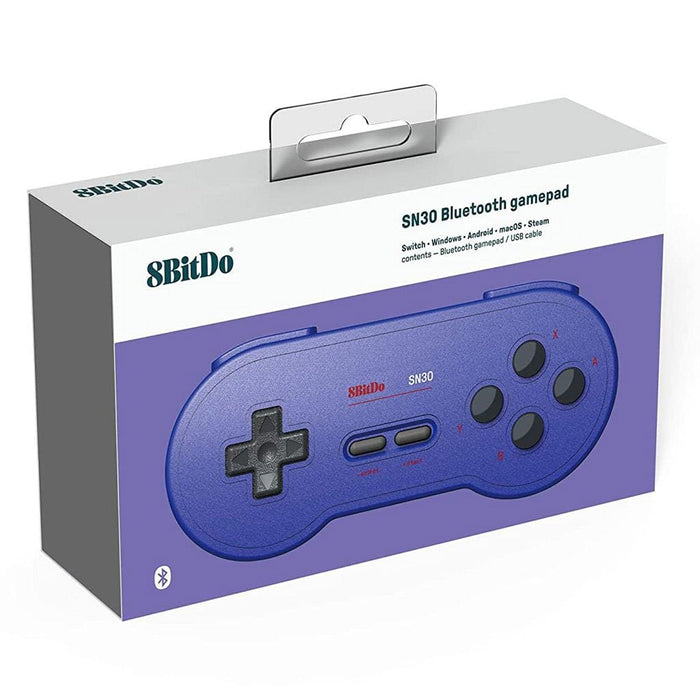 8BitDo SN30 Bluetooth Gamepad – GP Blue Edition [Discontinued] by 8BitDo - The Pi Hut