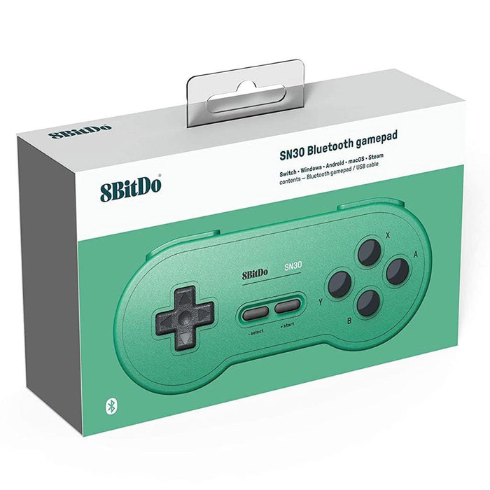 8BitDo SN30 Bluetooth Gamepad – GP Green Edition [discontinued] by 8BitDo - The Pi Hut