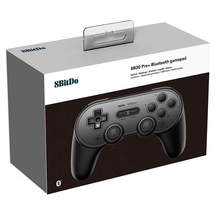 8BitDo SN30 Pro+ Bluetooth Gamepad – Black Edition [Discontinued] by 8BitDo - The Pi Hut
