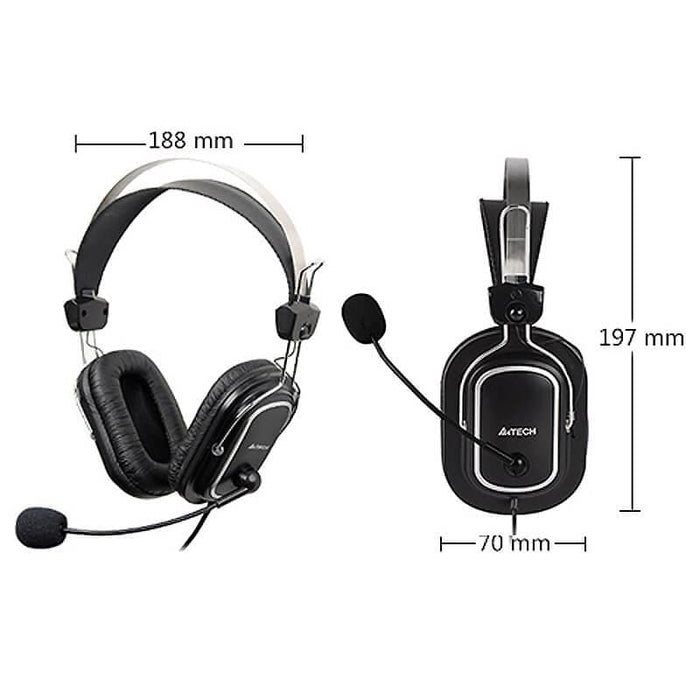 A4Tech Comfort Fit Stereo USB Headset (HU-50) [Discontinued] by A4Tech - The Pi Hut