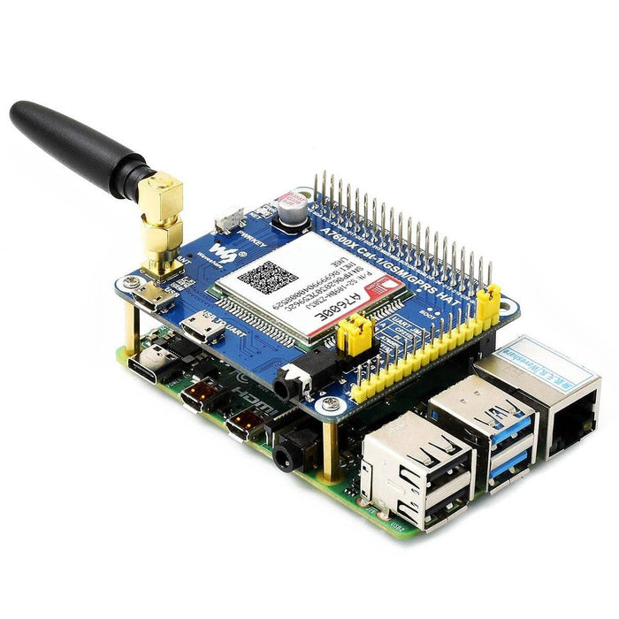 A7600E LTE Cat-1 HAT for Raspberry Pi [Discontinued] by Waveshare - The Pi Hut