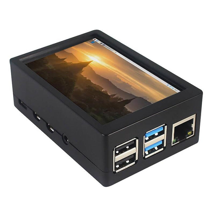 ABS Case with 3.5" TFT Touchscreen for Raspberry Pi 4 (480x320) by 52Pi - The Pi Hut