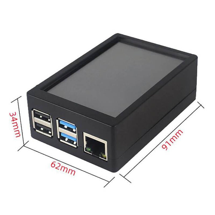 ABS Case with 3.5" TFT Touchscreen for Raspberry Pi 4 (480x320) by 52Pi - The Pi Hut