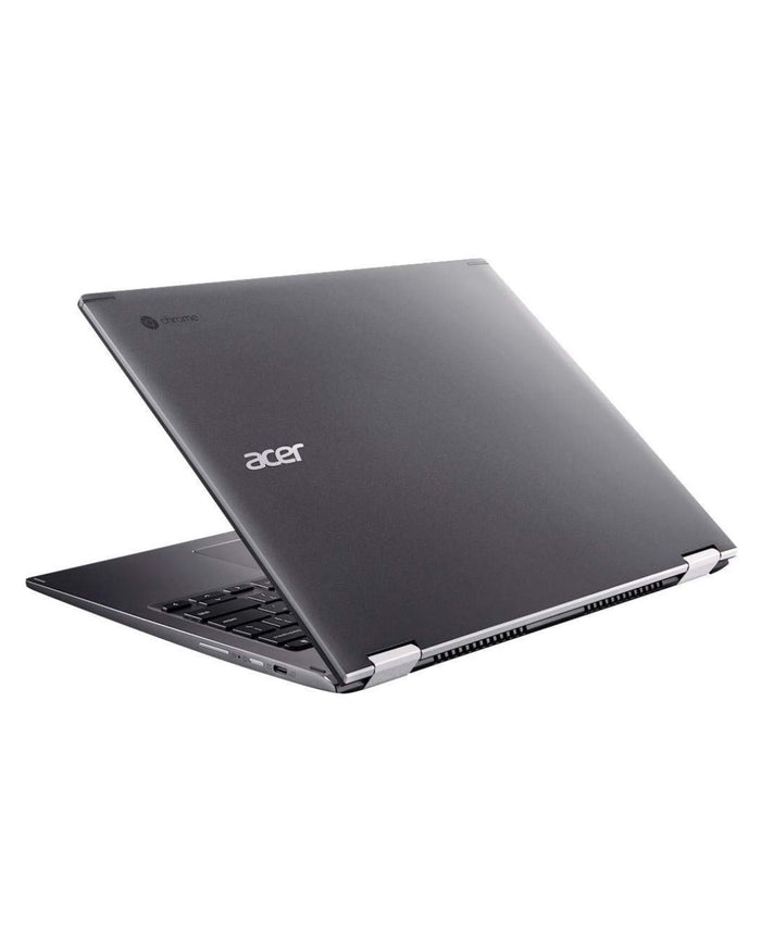 Black Acer laptop on a white background