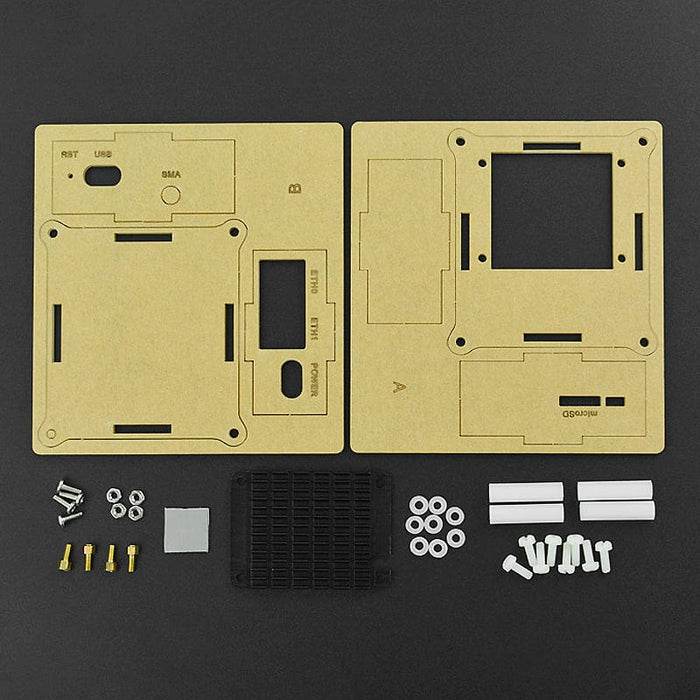 Acrylic Case with Heatsink for CM4 IoT Router Carrier Board Mini [discontinued] by DFRobot - The Pi Hut
