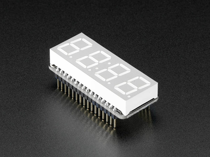 Adafruit 0.56" 4-Digit 7-Segment FeatherWing Display - Blue by Adafruit - The Pi Hut