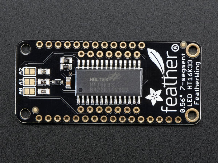 Adafruit 0.56" 4-Digit 7-Segment FeatherWing Display - Red by Adafruit - The Pi Hut