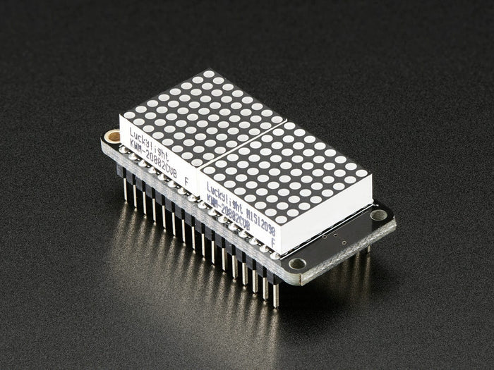 Adafruit 0.8" 8x16 LED Matrix FeatherWing Display Kit - Blue [Discontinued] by Adafruit - The Pi Hut