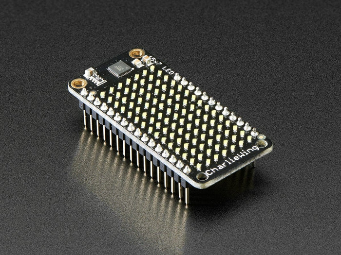 Adafruit 15x7 CharliePlex LED Matrix FeatherWing - Cool White by Adafruit - The Pi Hut