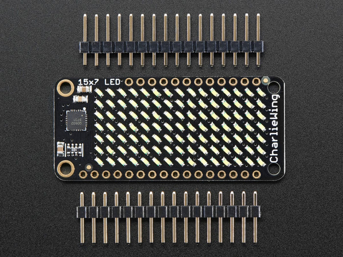 Adafruit 15x7 CharliePlex LED Matrix FeatherWing - Cool White by Adafruit - The Pi Hut