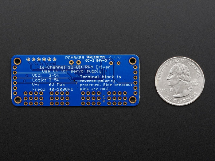 Adafruit 16-Channel 12-bit PWM/Servo Driver - I2C interface (PCA9685) by Adafruit - The Pi Hut