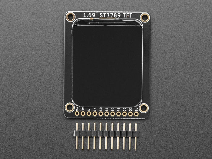 Adafruit 1.69" 280x240 Round Rectangle Color IPS TFT Display (ST7789) by Adafruit - The Pi Hut