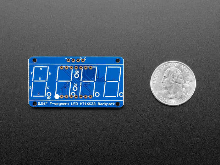 Adafruit 7-Segment LED Matrix Backpack by Adafruit - The Pi Hut