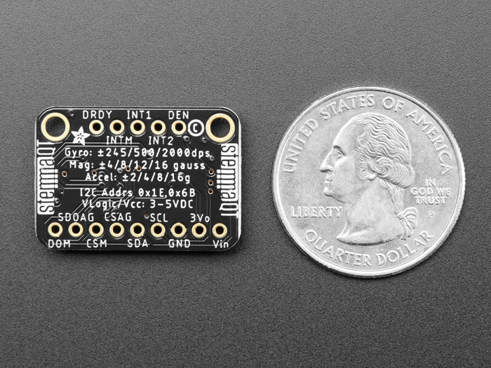 Adafruit 9-DOF LSM9DS1 Breakout Board - STEMMA QT / Qwiic by Adafruit - The Pi Hut