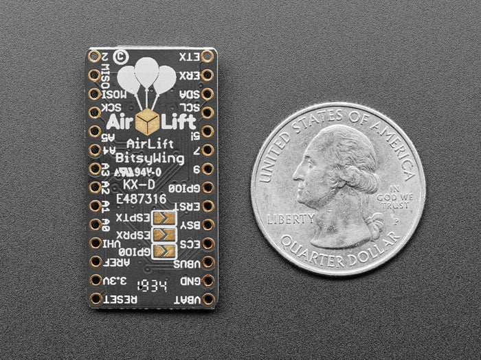 Adafruit AirLift Bitsy Add-On – ESP32 WiFi Co-Processor [Discontinued] by Adafruit - The Pi Hut